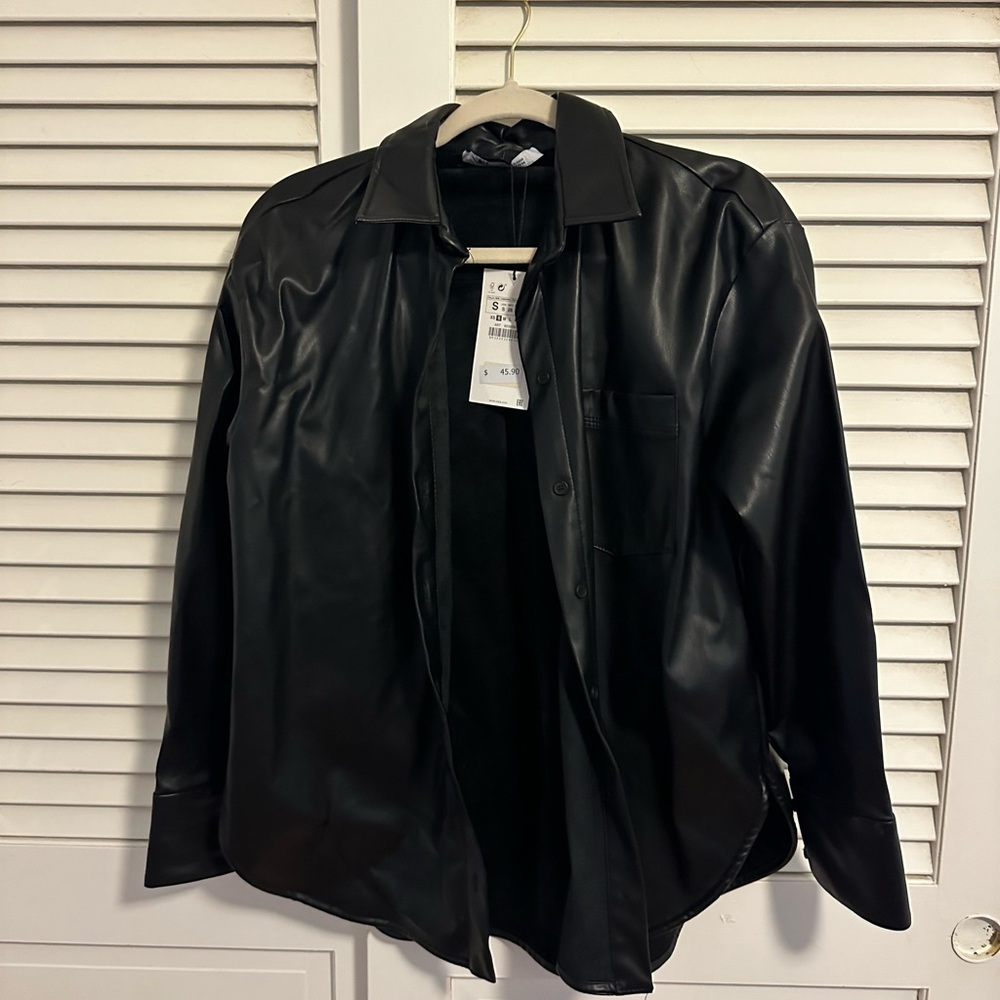 Zara Leather Shirt/Jacket
